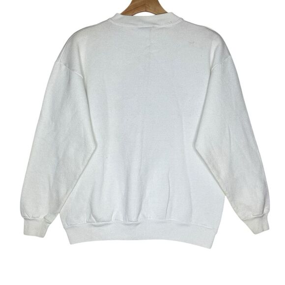 Disney Epcot White Mickey International Flags Jerry Leigh Sweatshirt Men’s Sz M - Picture 2 of 4